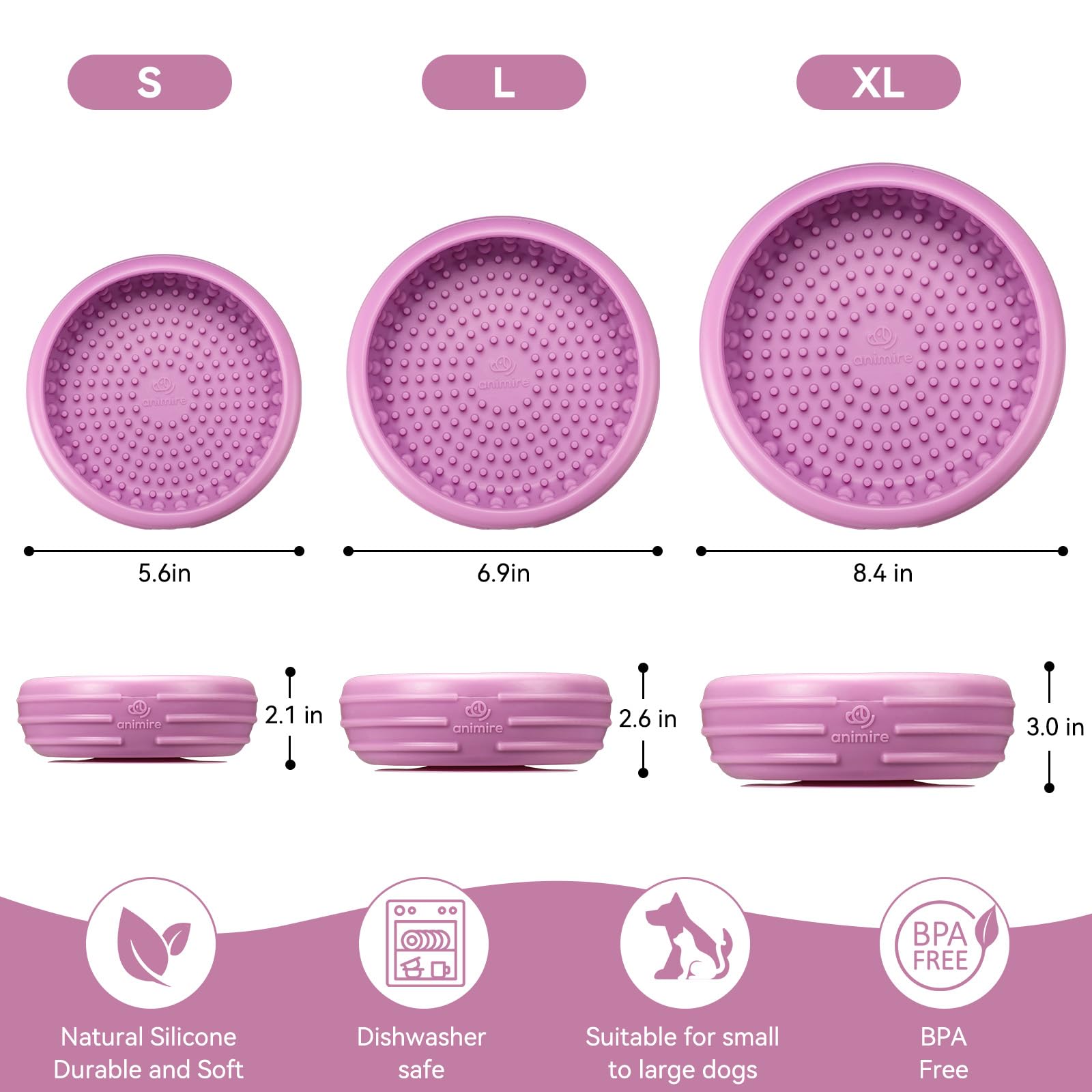 Animire dishwasher-safe silicone ensures easy cleaning