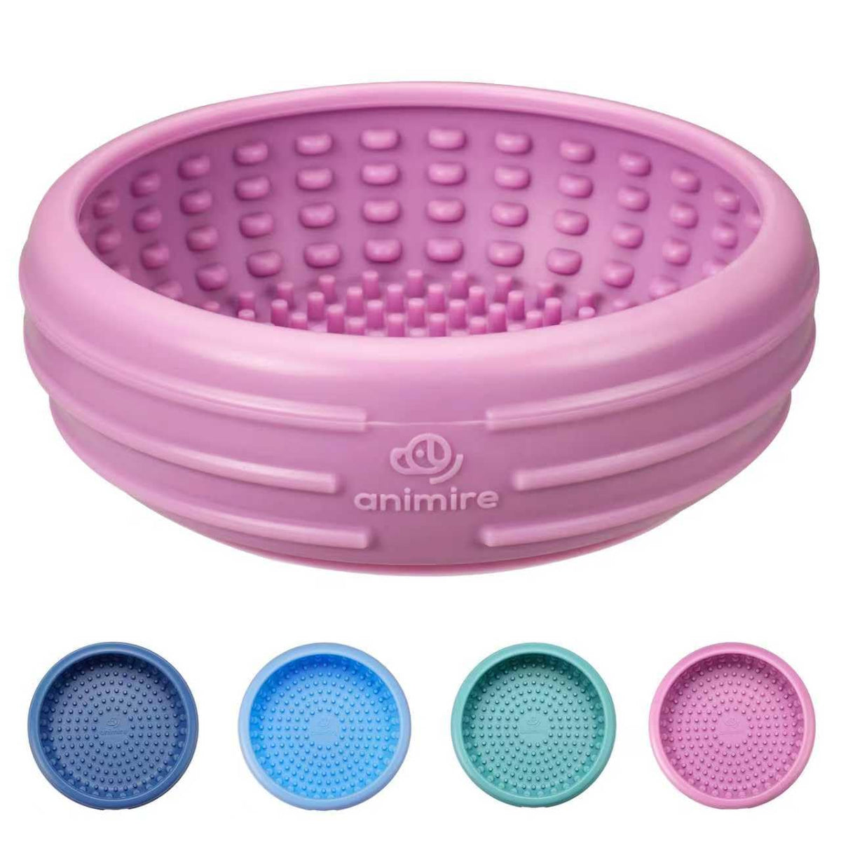 Animire dog lick bowl with textured surface for slow feeding and digestion support