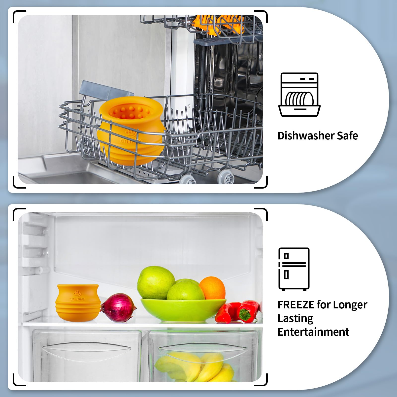 Animire easy-clean design; dishwasher-safe after play.