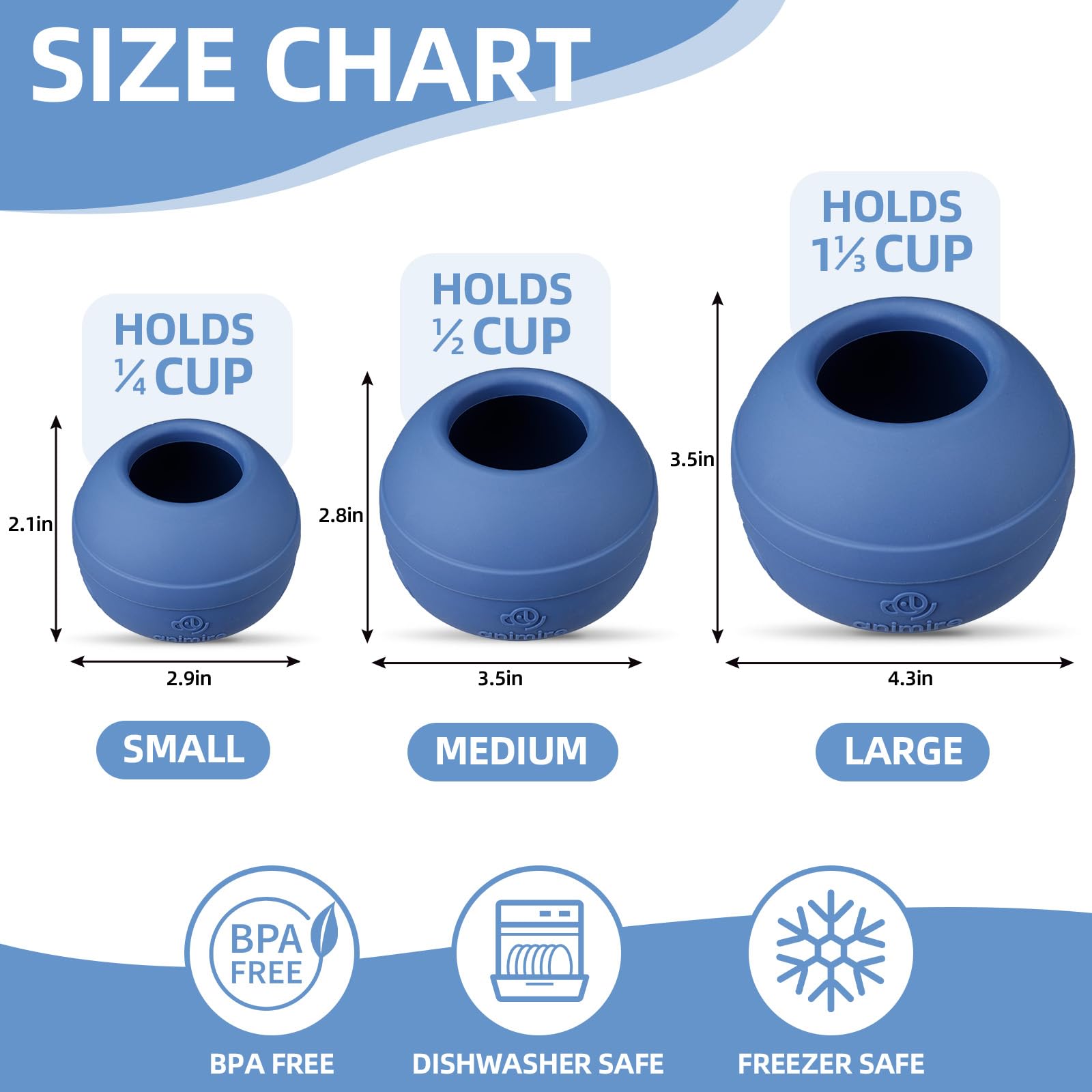 Animire food-grade silicone and dishwasher-safe construction for easy cleaning