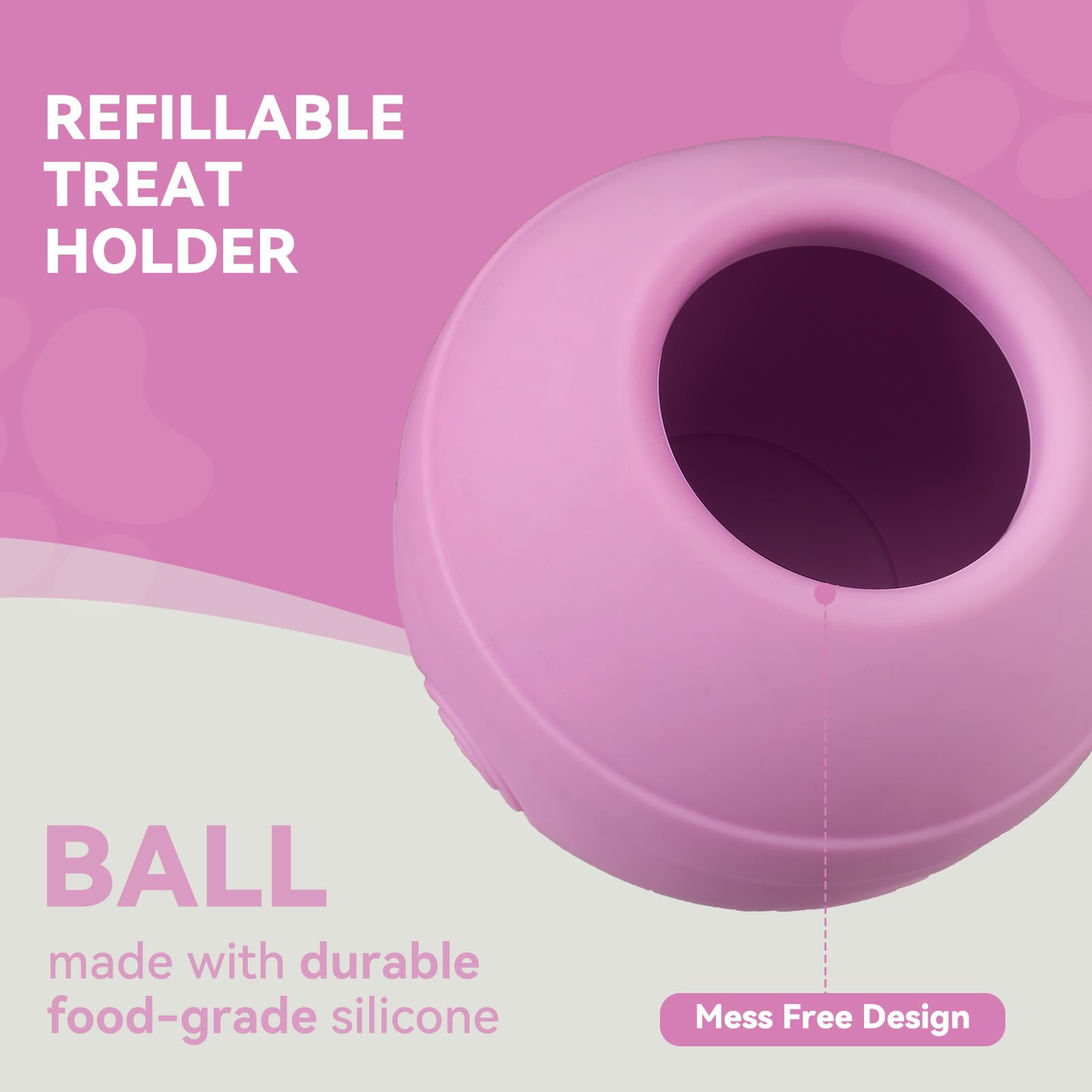 Animire food-grade silicone construction, BPA-free and safe for pets.