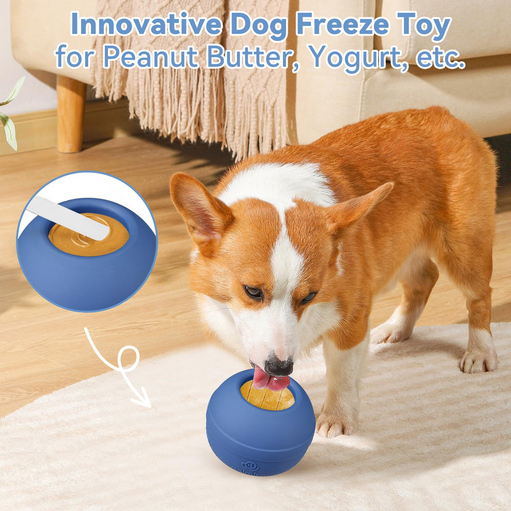 Animire freezable dog treat toy inside-fill design for cooling hydration