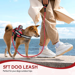 Animire padded handle on leash reduces hand fatigue.