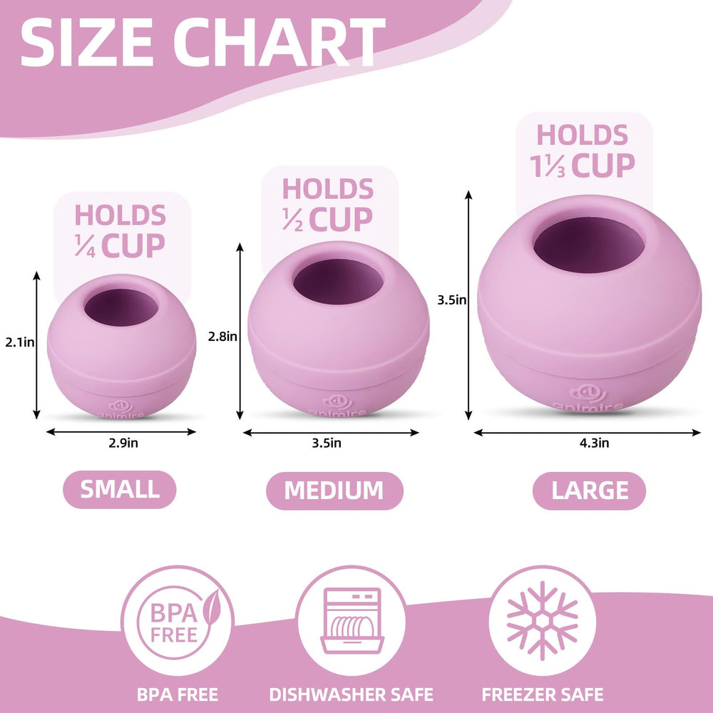 Animire pastel purple color adds cute style to feeding enrichment.