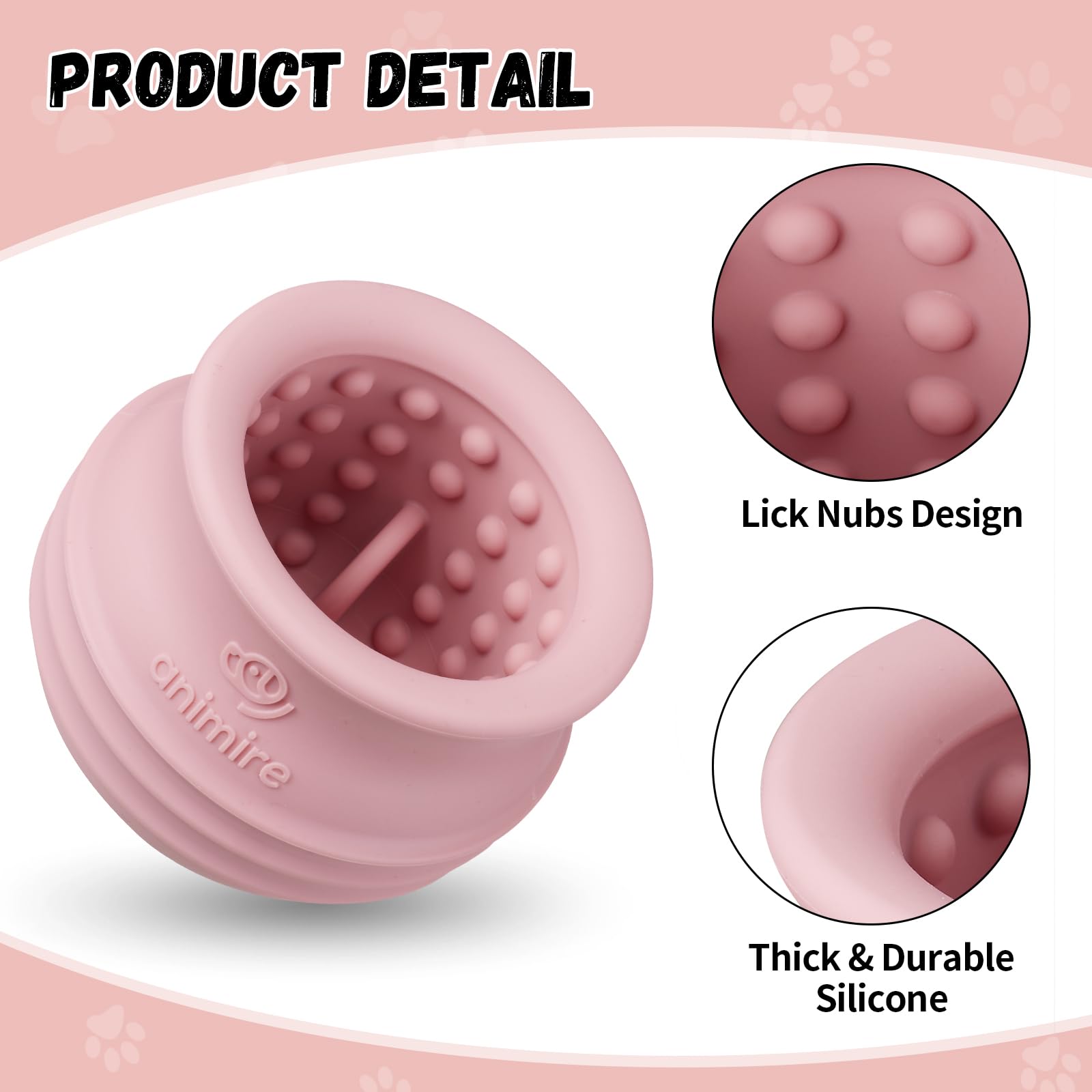 Animire pink dog toy wobble fetch adds excitement during playtime.