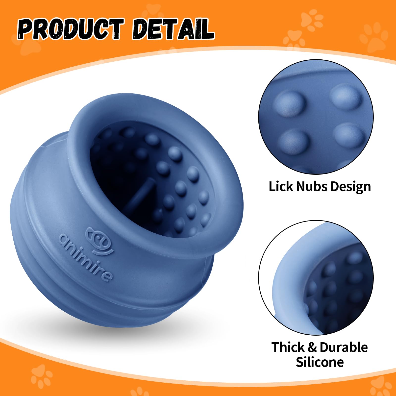 Animire treat-dispensing dog toy easy to clean after playtime.