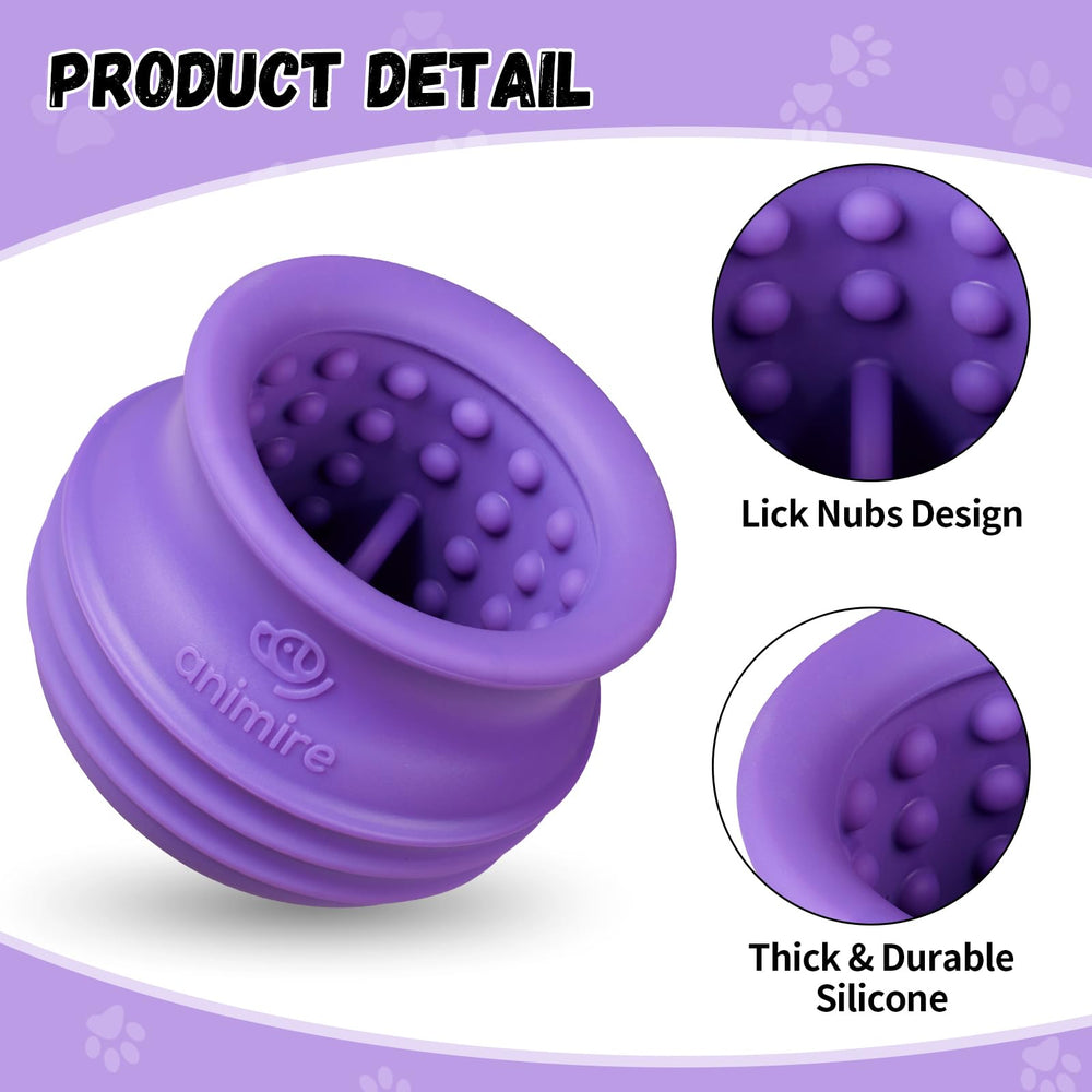 Animire dishwasher-safe silicone for quick cleaning after noisy chewers.