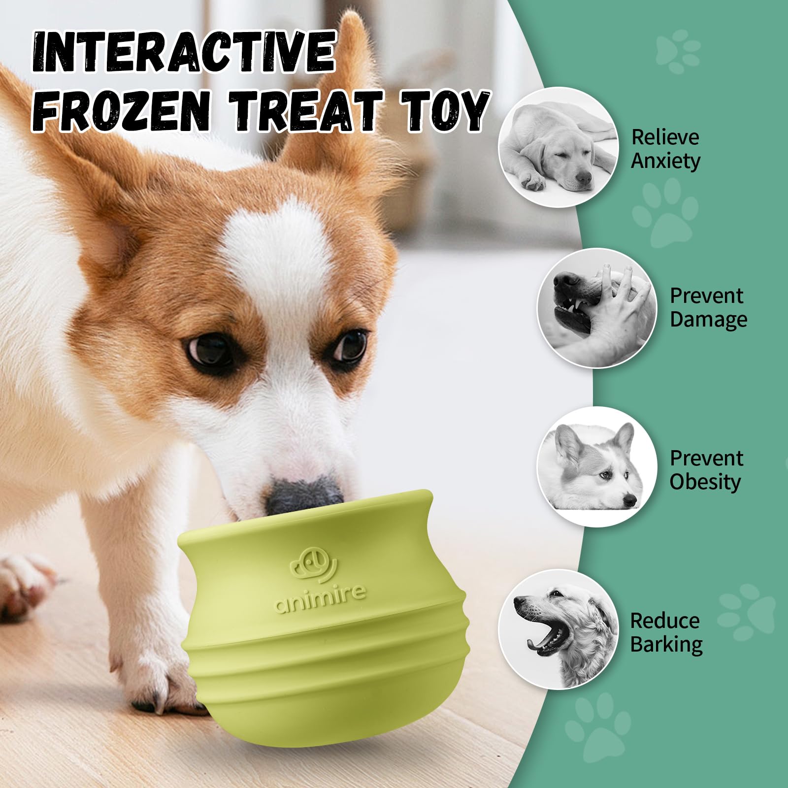 Animire wobble toy doubles as a fetch companion after treats.