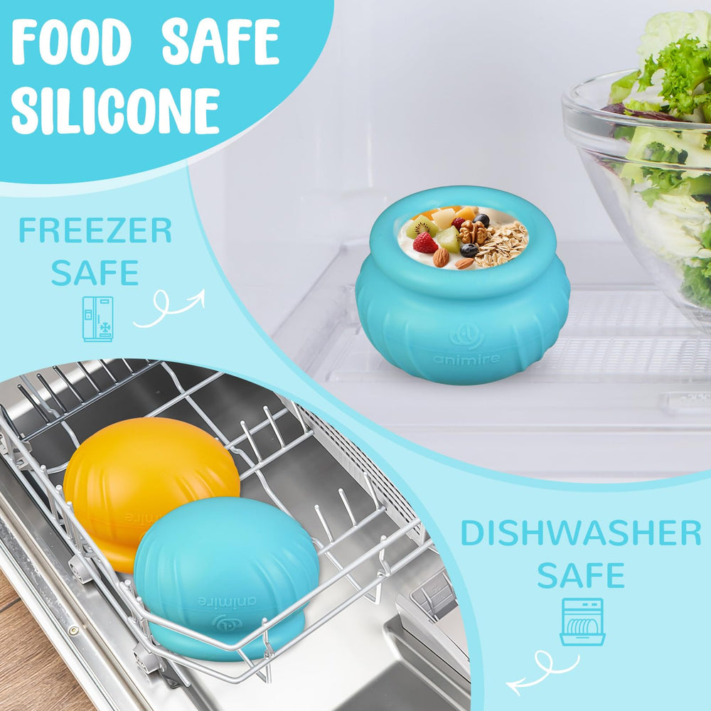 Animire Wobbly Dog Lick Toy marketed as dishwasher-safe silicone for easy cleanup.