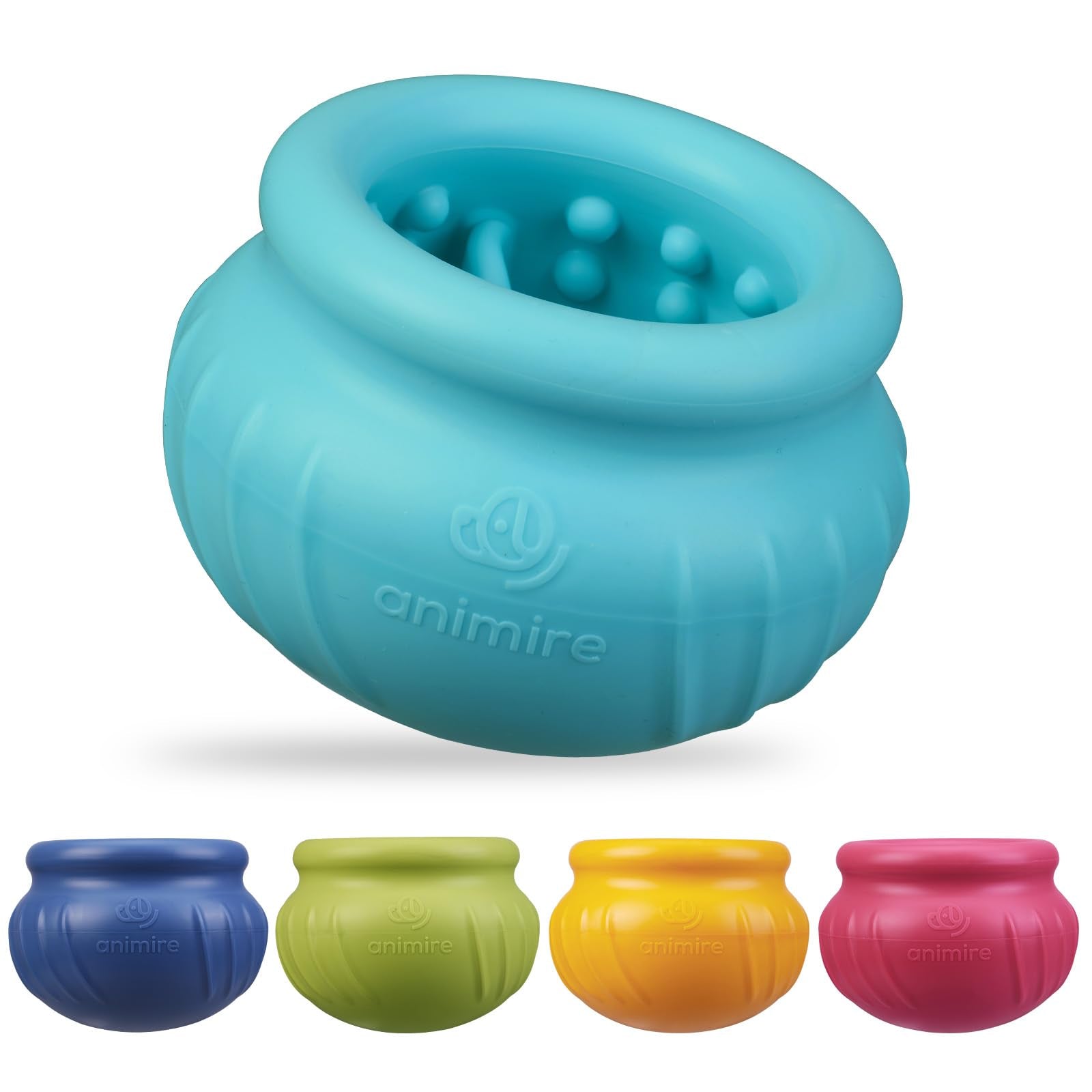 Animire Wobbly Dog Lick Toy with freeze-ball design for long-lasting enrichment.