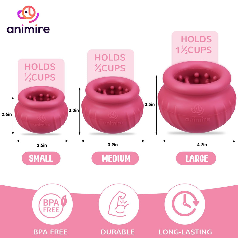 Animire Freeze Ball filled with treats keeps dogs engaged longer