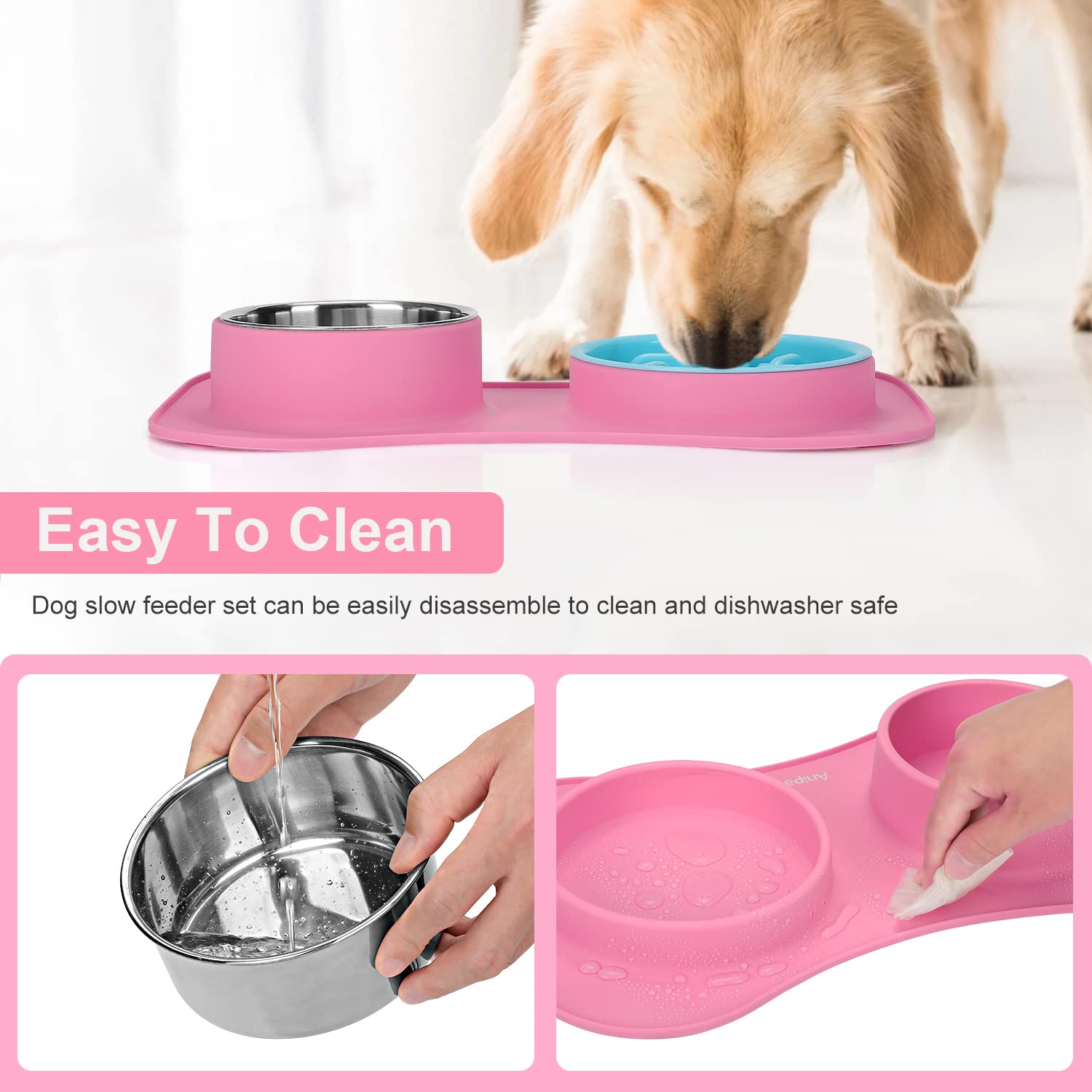Anipaw dishwasher-safe parts simplify post meal cleaning
