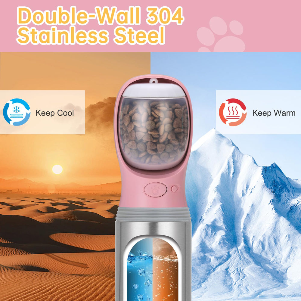 Anipaw bottle with silica gel seal ring prevents leaks during travel.