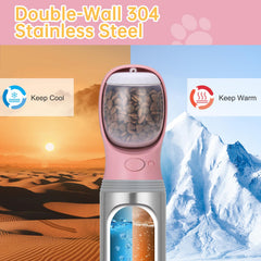Anipaw bottle with silica gel seal ring prevents leaks during travel.