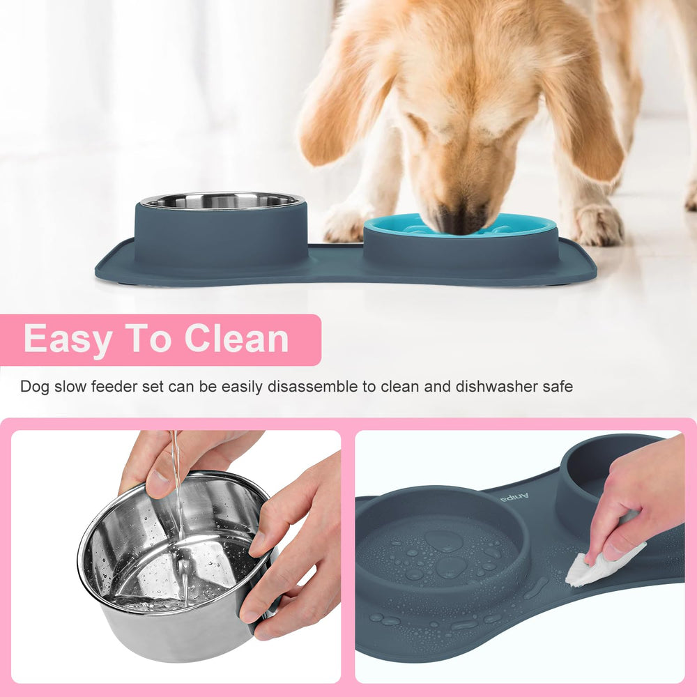 Anipaw plastic slow feeder 15 oz for daily meals