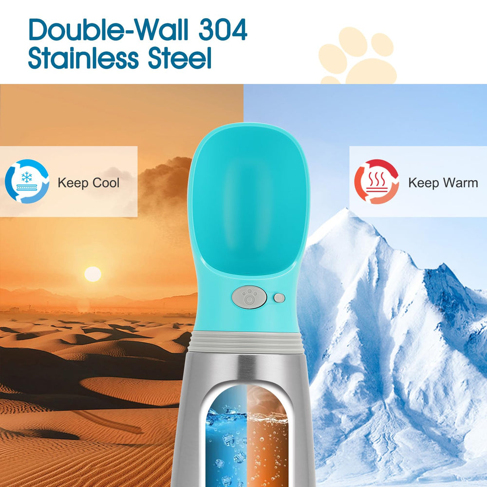 Anipaw leak-proof seal prevents spills while traveling or hiking.
