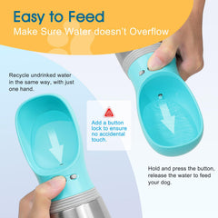 Anipaw one-handed operation lets you fill quickly while guiding your dog.