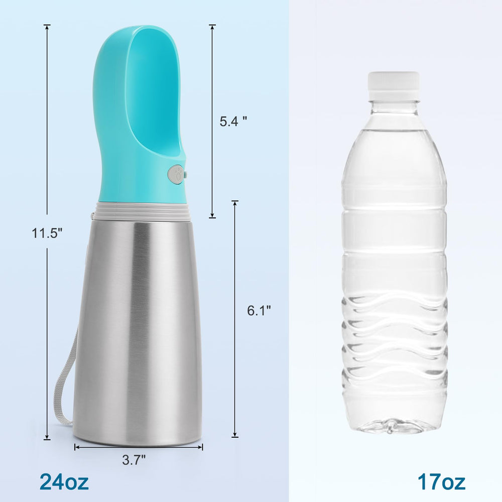 Anipaw stainless steel construction offers durable, BPA-free hydration for pets.
