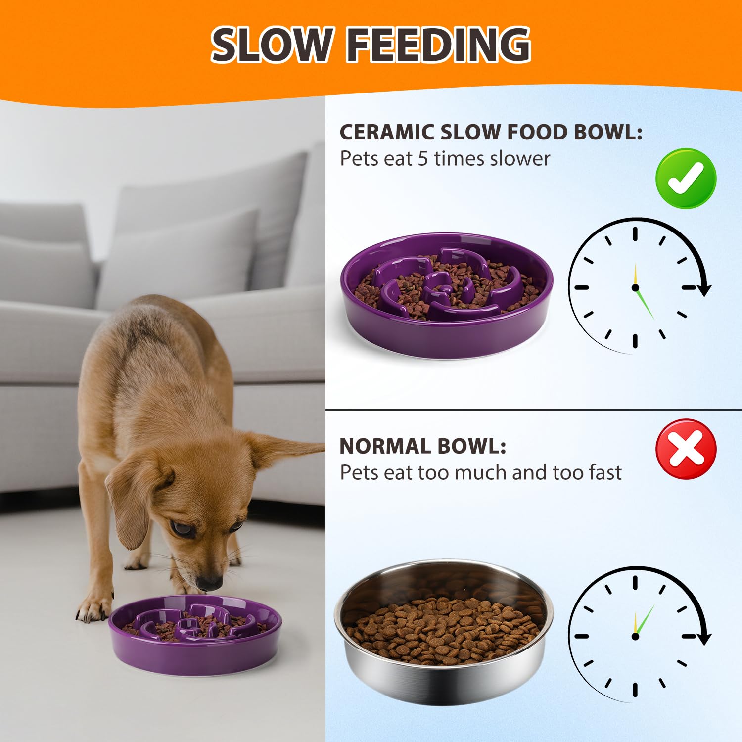 Anipaw Slow Feeder Bowl ceramic is dishwasher-safe for easy cleaning