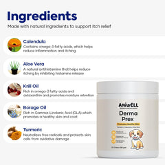 Aniwell DermaPrex Krill Oil softgel nourishes skin moisture and reduces irritation.