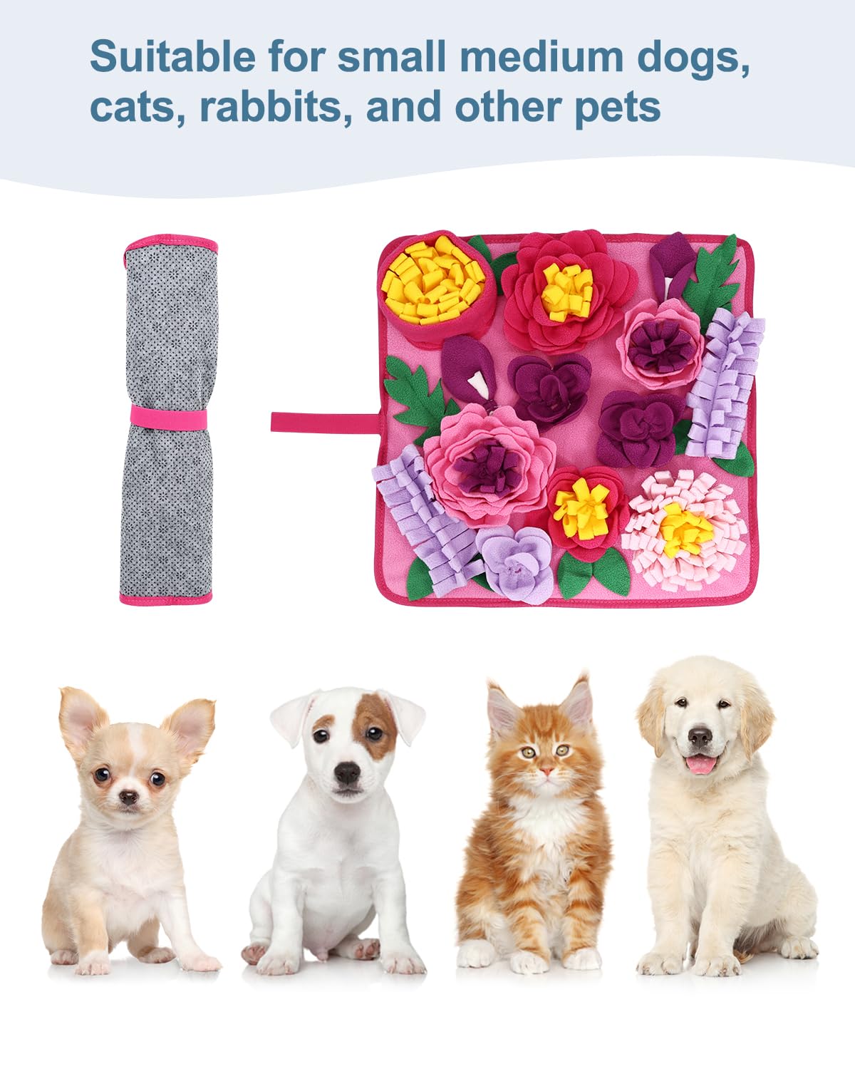 Ankilo snuffle mat is machine washable for easy cleanup