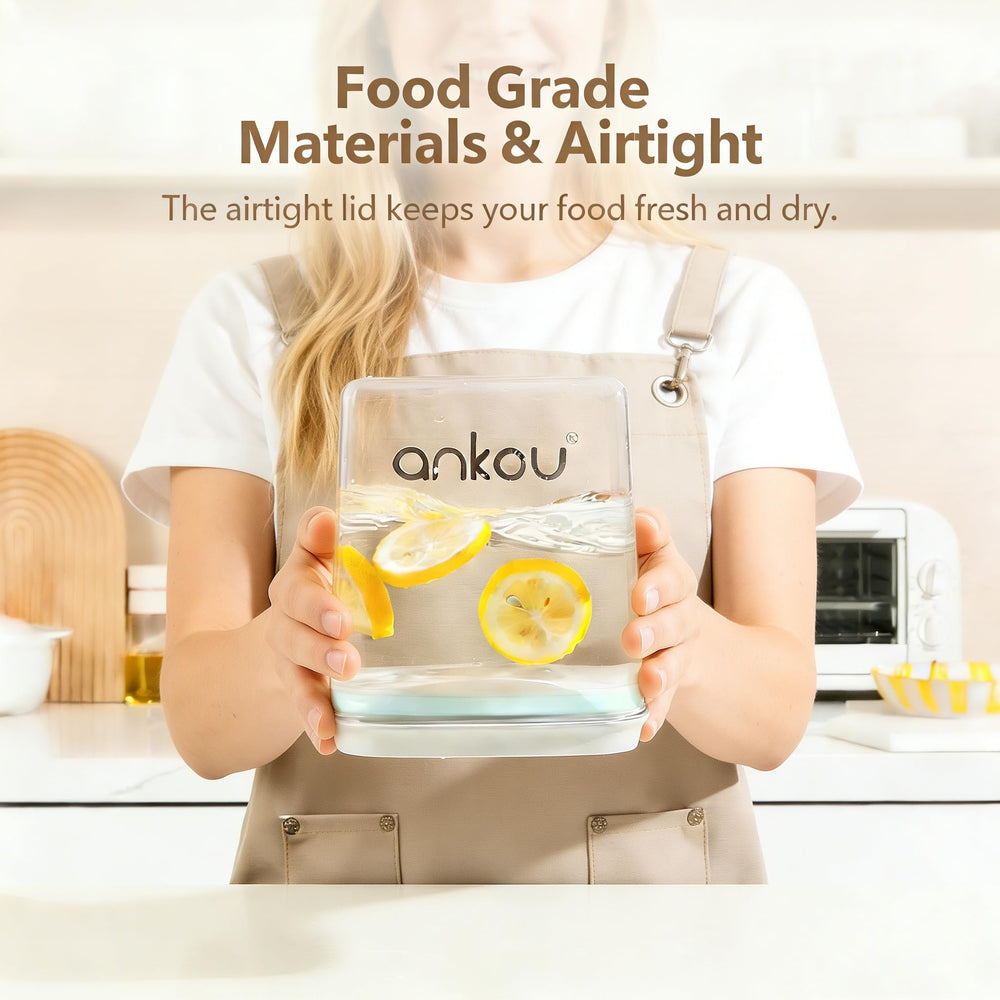 Ankou airtight one-touch lid keeps treats fresh and accessible.