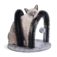 Ankuliy Cat Arch Self Groomer base provides stable support for vigorous scratching.