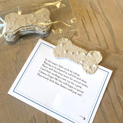 ANLYAWX dog sympathy gift bones on seed paper for planting memorial