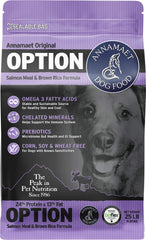 Annamaet Original Option dry dog food bag highlighting premium nutrition for sensitive pets