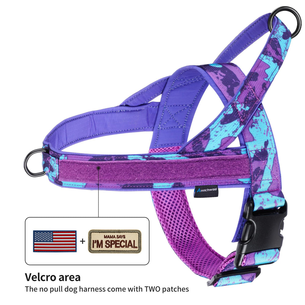 Annchwool No Pull Harness with padded handle offers comfortable control.