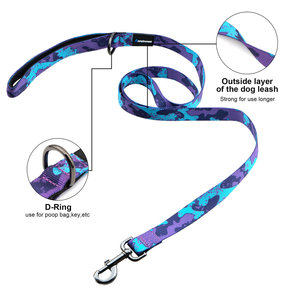 Velcro patches on Annchwool No Pull Harness camo purple set
