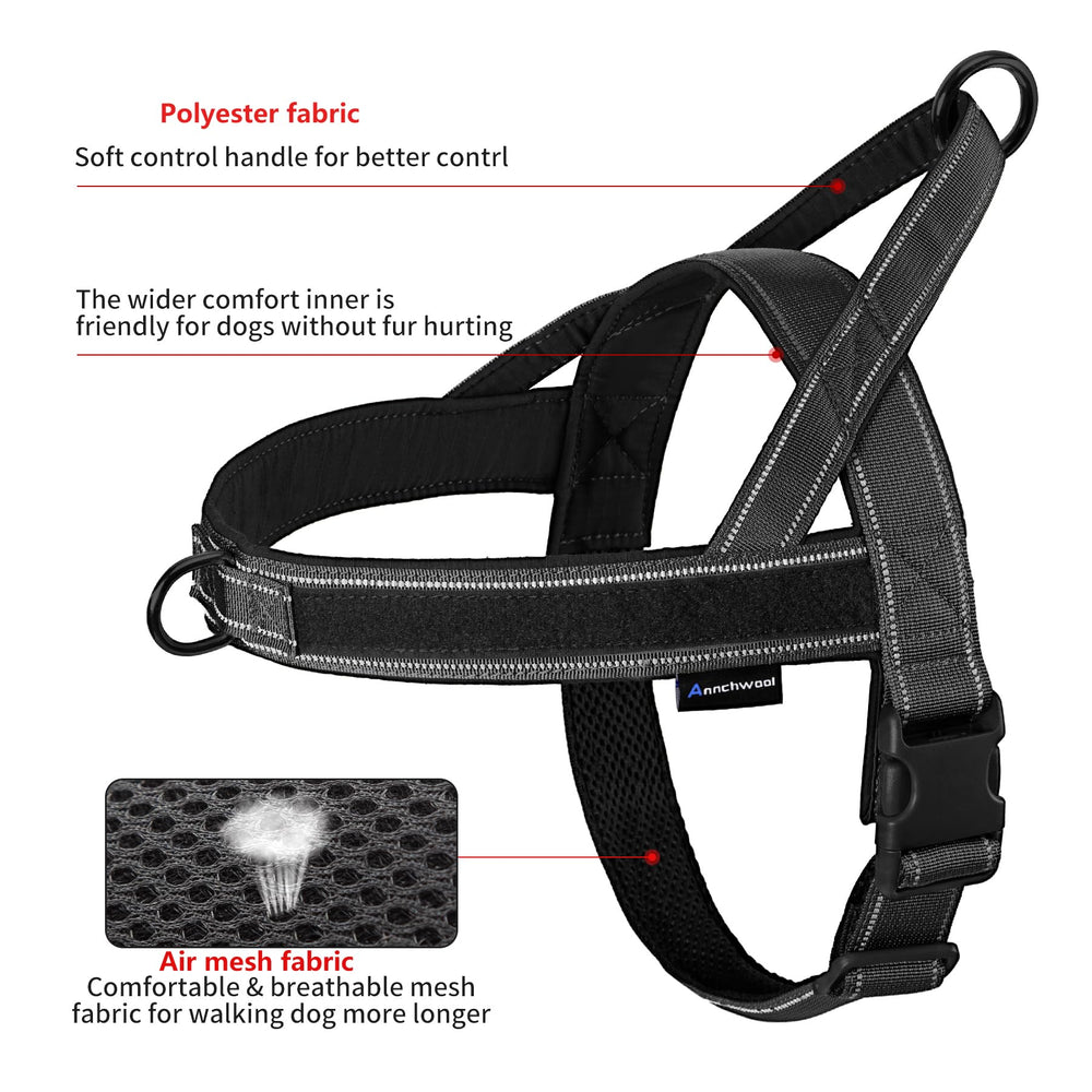 Annchwool No Pull Harness four sizes for a precise, comfortable fit