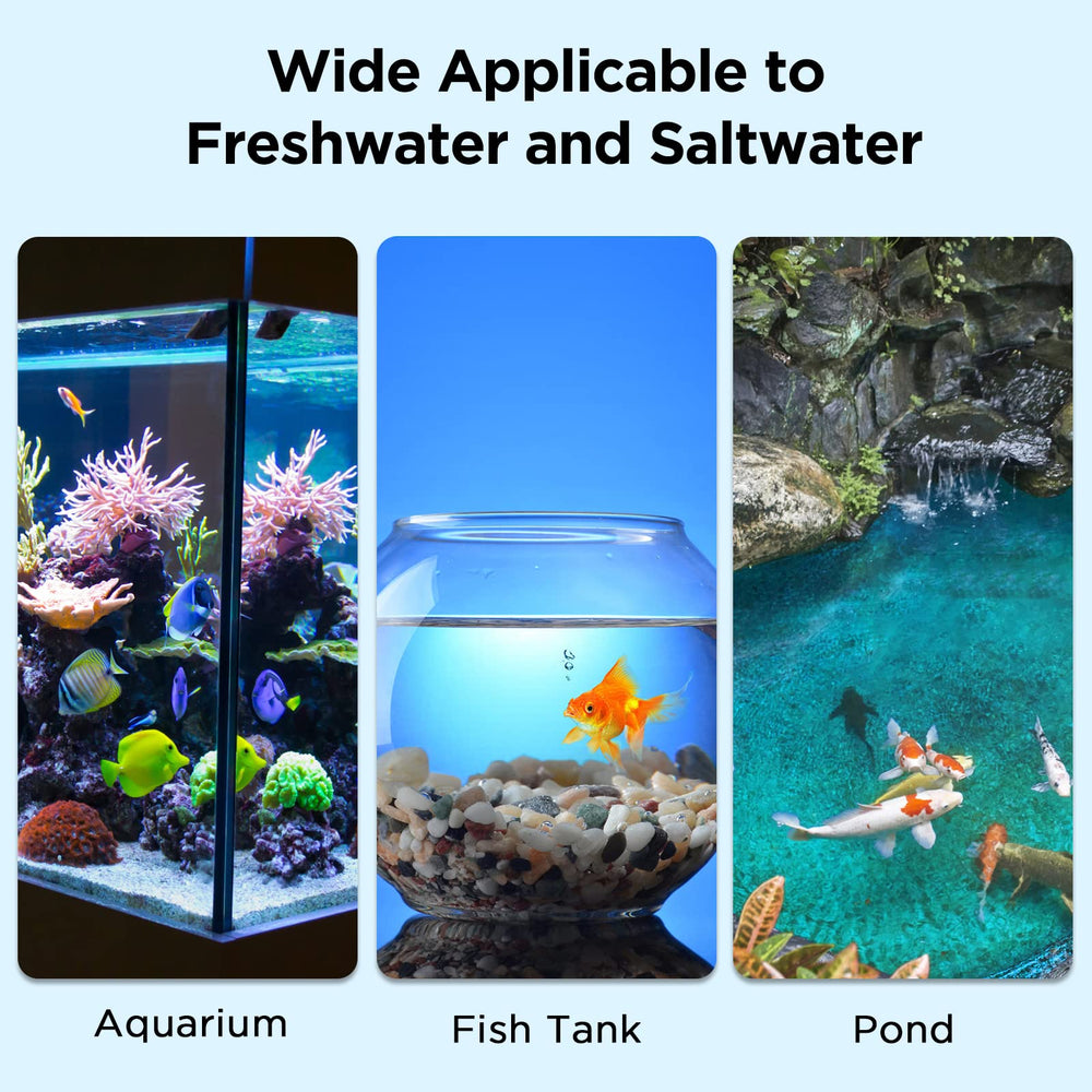 Anniple indicators for pH, GH, KH, and chlorine in water.