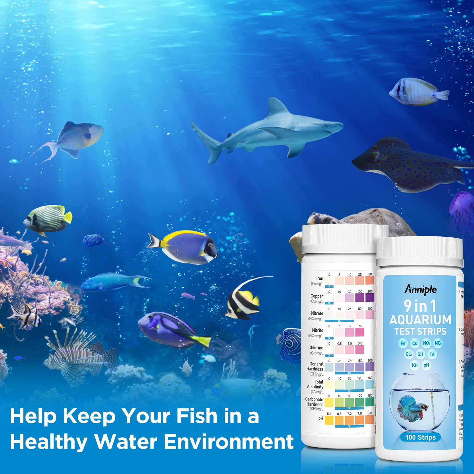 Anniple total alkalinity testing with readable results.