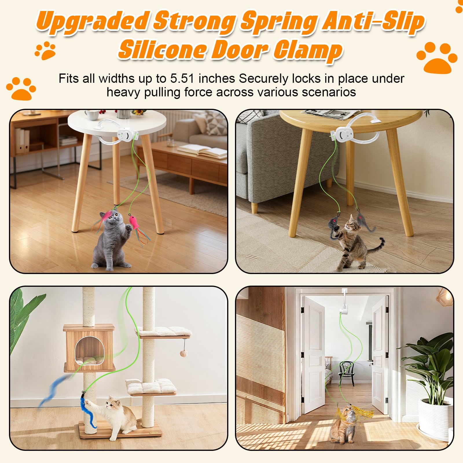 ANNSKIN universal door-fit clip for secure indoor mounting