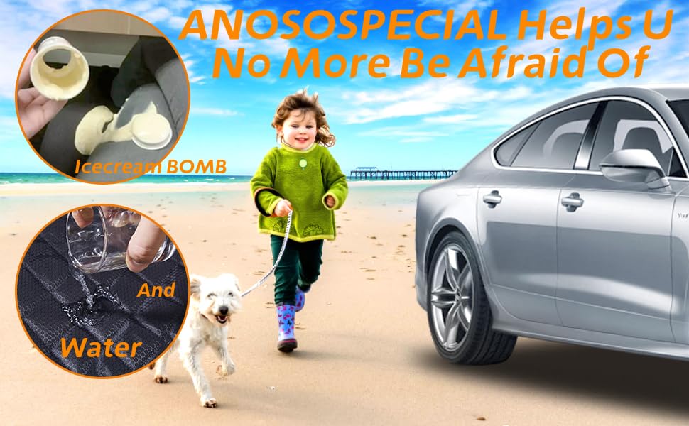 ANOSOSPECIAL dog seat cover easy install for quick setup