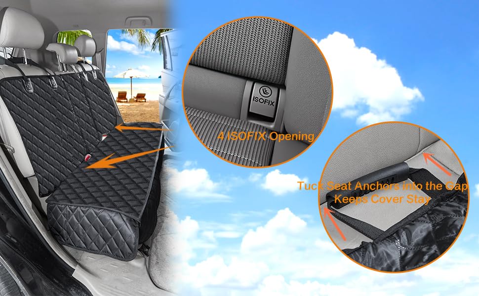 ANOSOSPECIAL dog seat cover universal fit for most cars