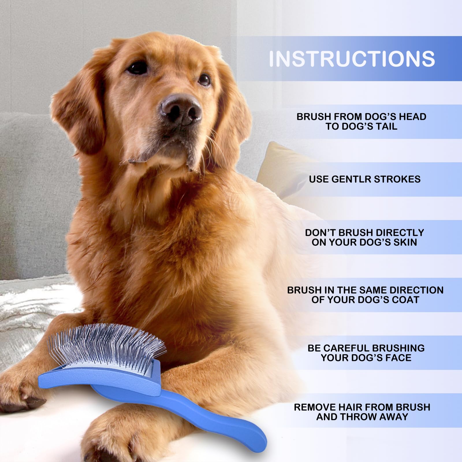 Anrundar ergonomic non-slip grip reduces fatigue during grooming.