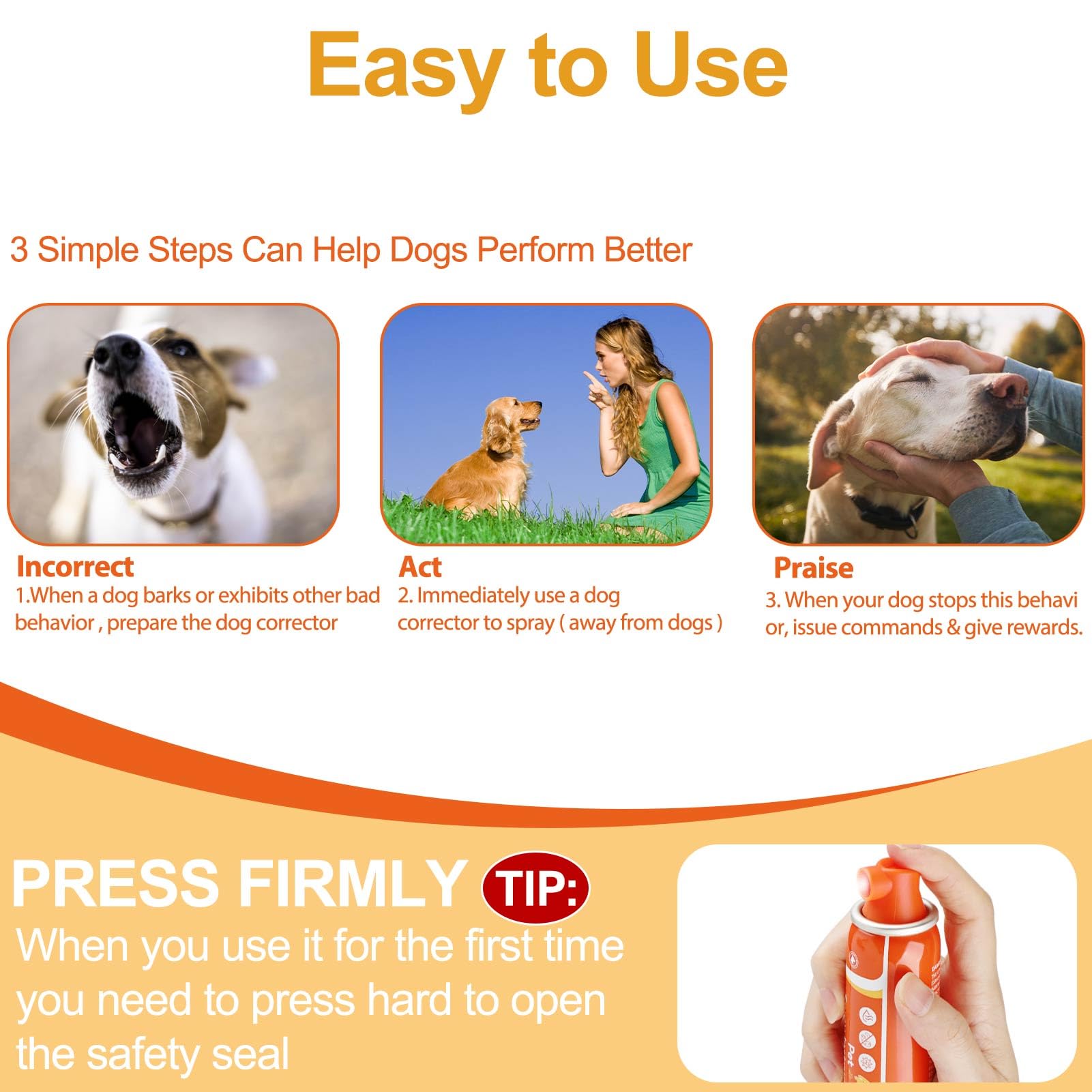 ANSJDH Spray Corrector supports training when jumping up and other unwanted behaviors.