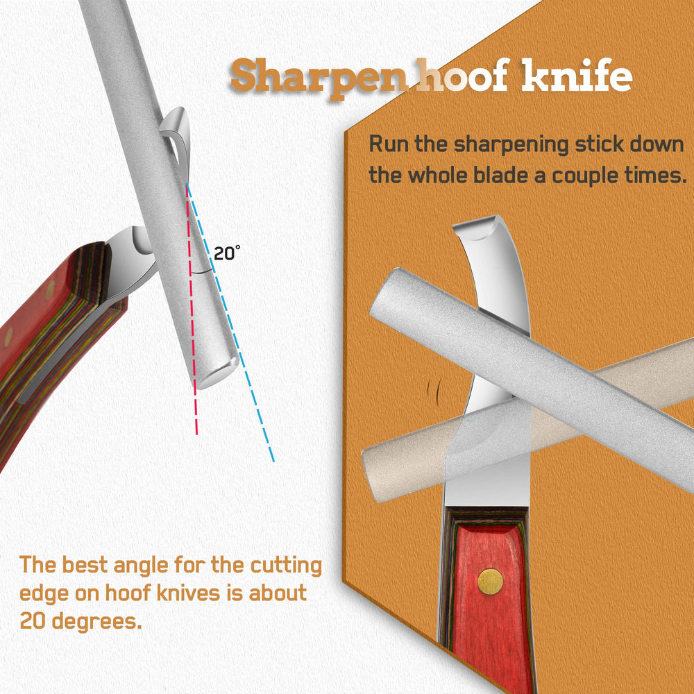 Antidious compact farrier tool fits in a pocket for field use
