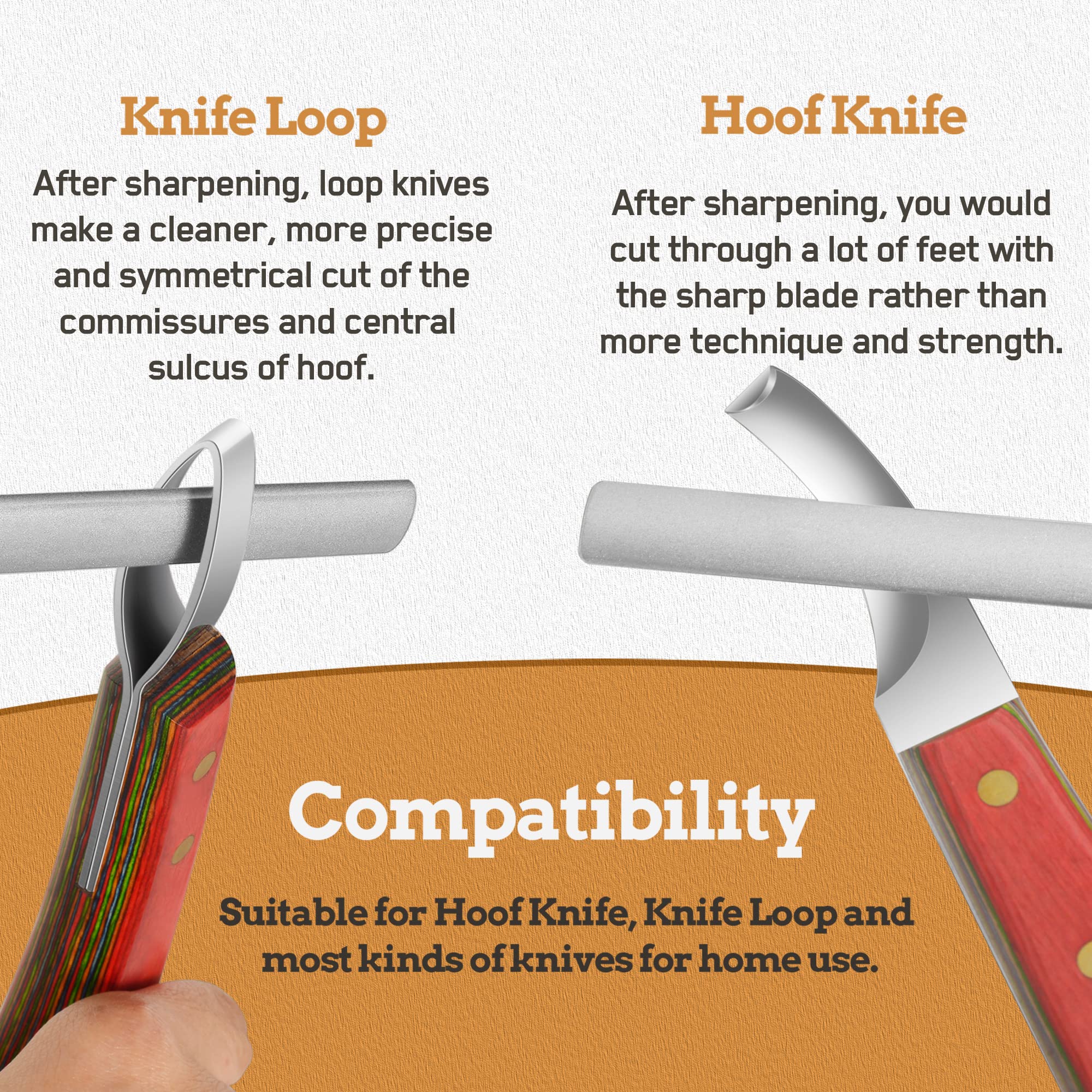 Antidious diamond-coated honing rod delivering long-lasting, consistent blade edges