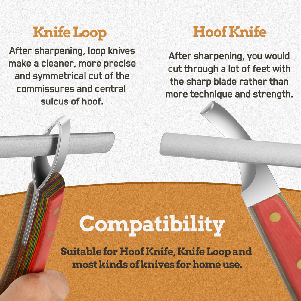 Antidious diamond-coated honing rod delivering long-lasting, consistent blade edges