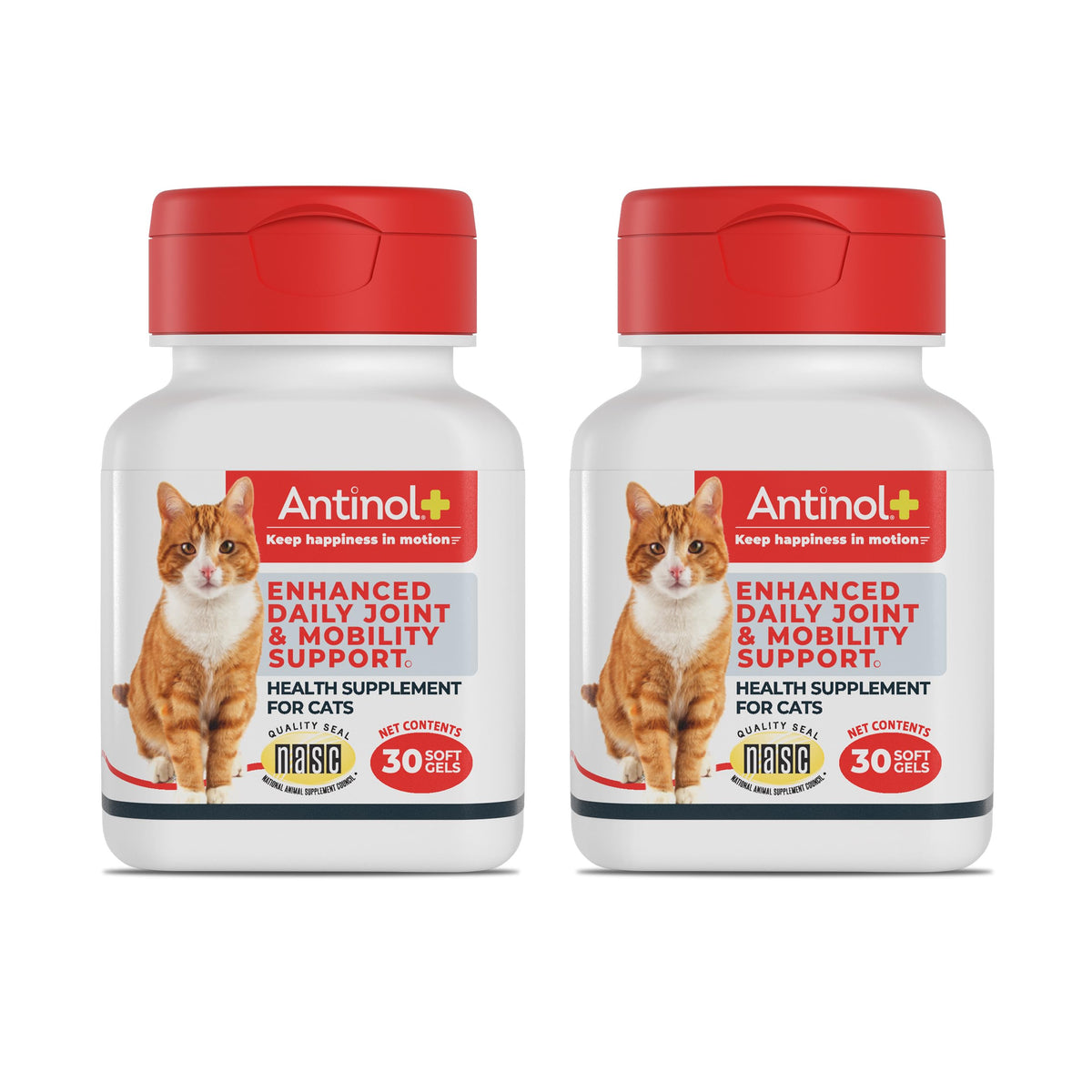 Antinol Plus bottle front highlighting cat joint support.