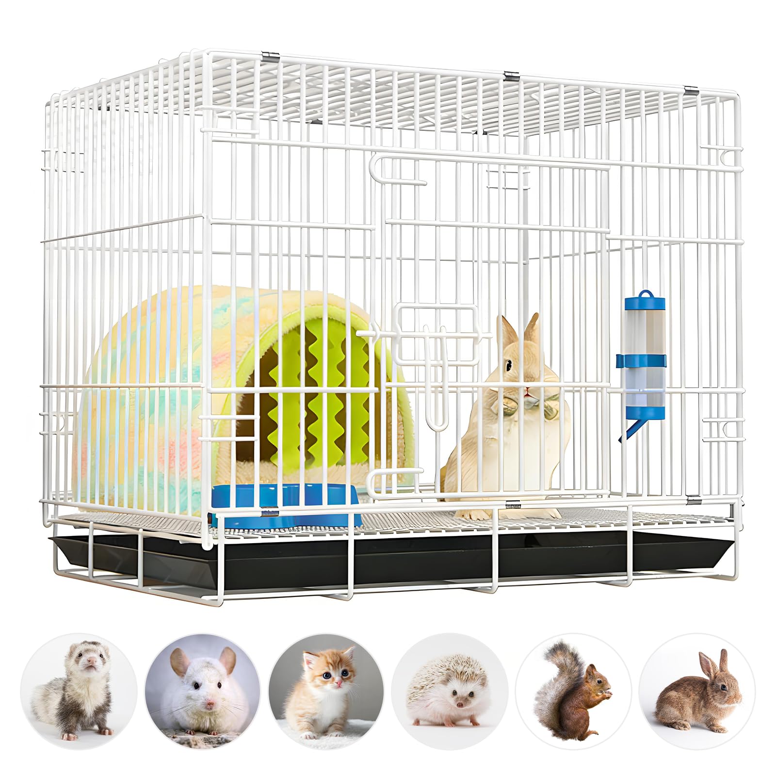 ANTREATU indoor small animal cage showing a spacious habitat for active pets