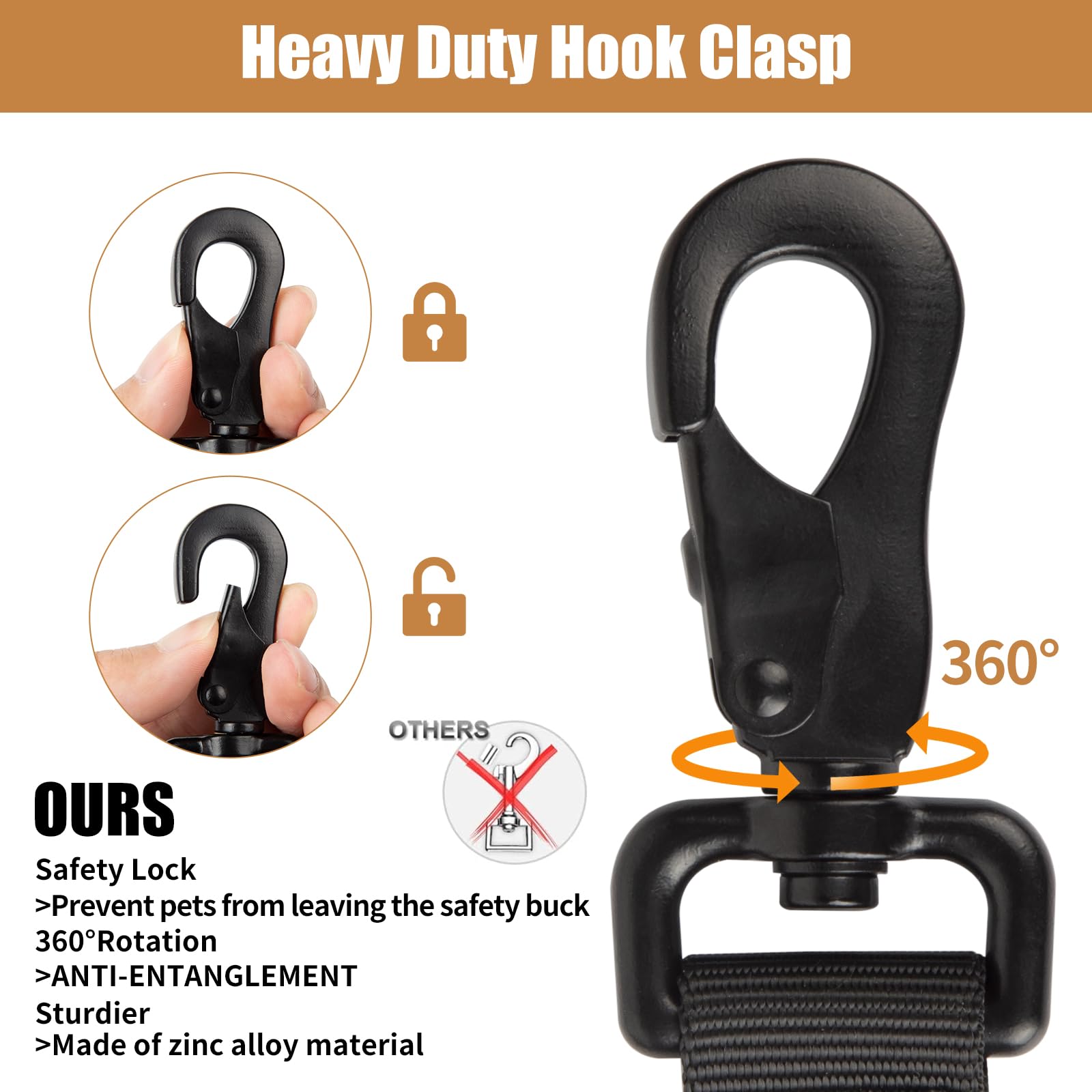 Antswish military-style dog collar with dual-security buckle for secure fit during training.