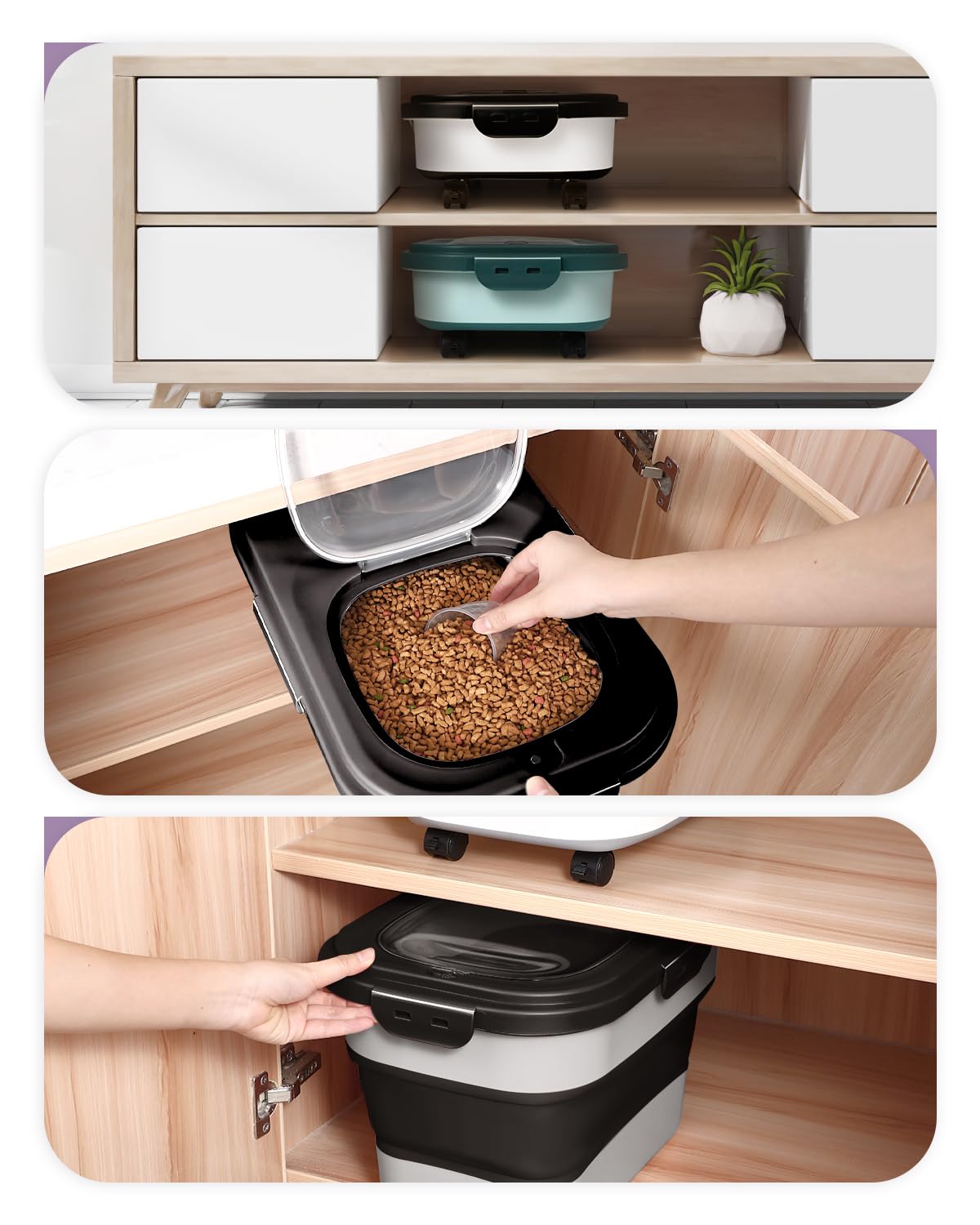 ANVS 2.5L small pet food storage container included as bonus