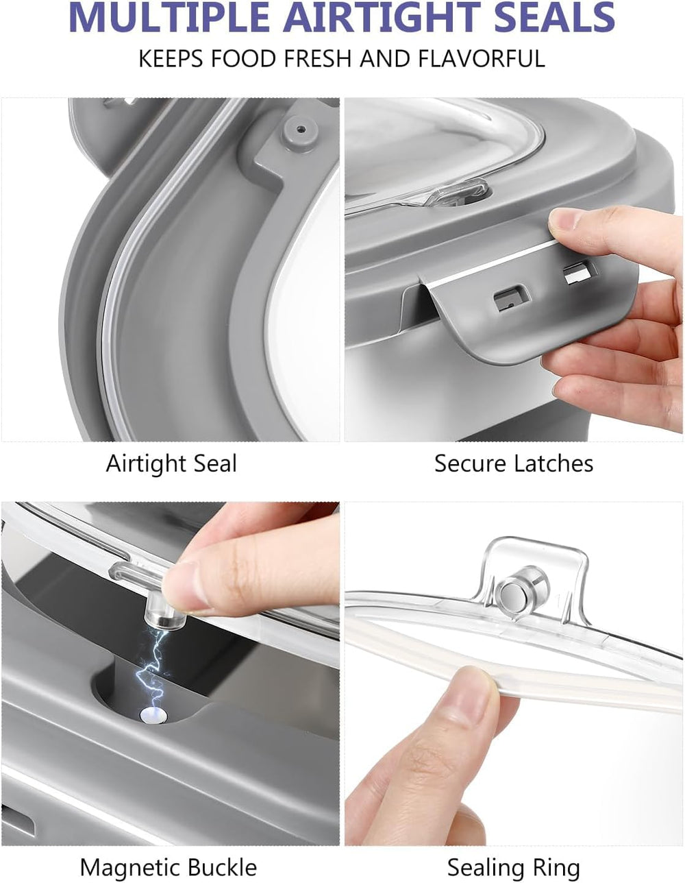 ANVS collapsible dog food container saves space when not in use.