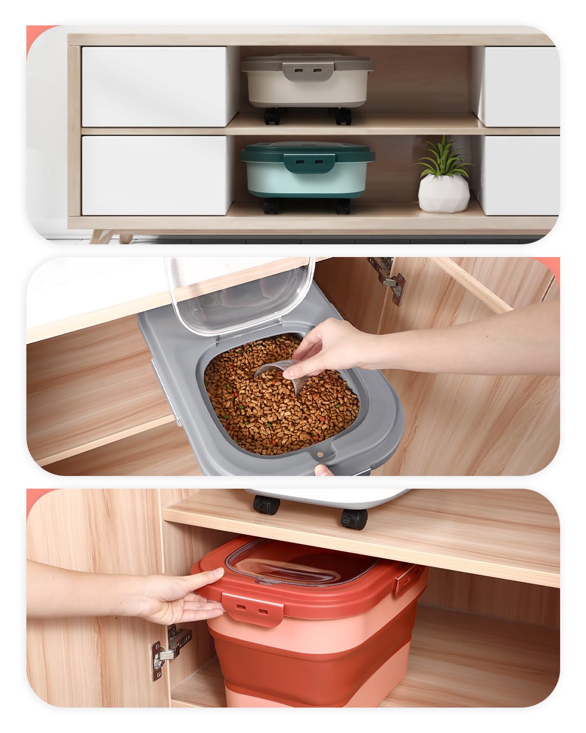 ANVS 2.5L small pet container included for extra storage versatility.