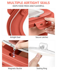 ANVS dog food storage container with sealed lid to protect dry food from moisture.