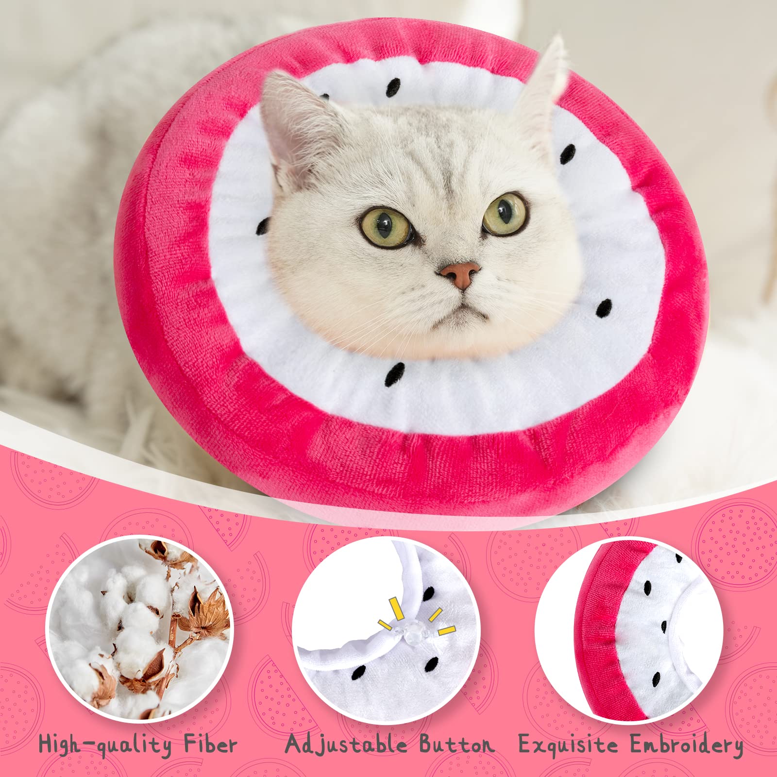 ANWA cat cone collar keeps vision unblocked for daily activities